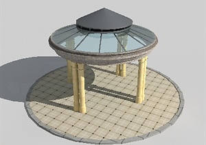 现代风格景亭设计3DMAX模型
