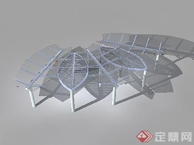 景观花架设计3DMAX模型