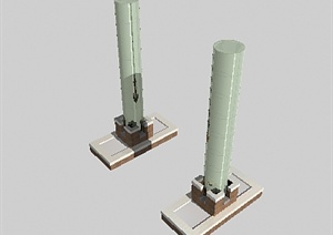 某特色景观柱设计3DMAX模型