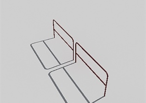 一个栏杆设计3DMAX模型素材