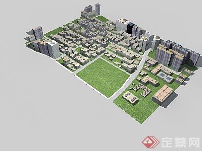 某小型城市规划设计3DMAX模型素材