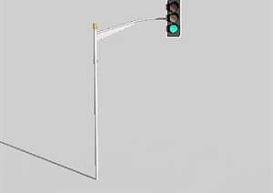 配景素材街头红绿灯素材3DMAX模型