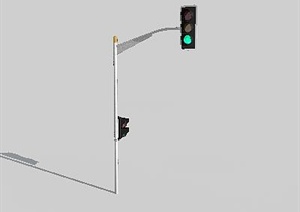 配景素材街景红绿灯素材3DMAX模型