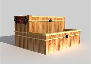 某室内配景素材木箱设计3DMAX模型