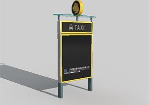 配景素材街景站台3DMAX模型