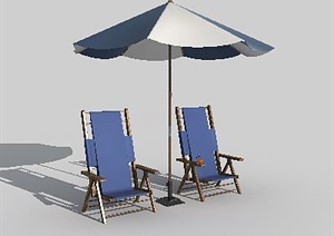 某室外太阳伞设计3DMAX模型素材