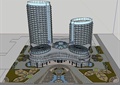 某高级星级酒店建筑设计SU(草图大师)模型