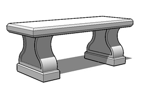 园林景观室外坐凳设计SU(草图大师)模型库