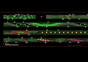 5款市政道路绿化设计CAD大样图