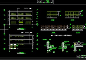 工业类厂房CAD某厂区车间配电房设计施工图（dwg格式）