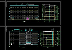 某现代厂房建筑设计施工CAD图