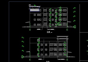 现代某城市工厂建筑设计施工CAD图纸