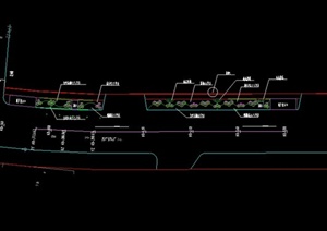 某城市北段道路绿化设计CAD施工图