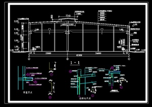 某钢结构厂房建筑设计CAD施工图（dwg格式）