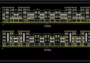 某地现代四层厂房建筑施工CAD图