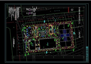 现代某城市公司建筑景观设计CAD总平面图