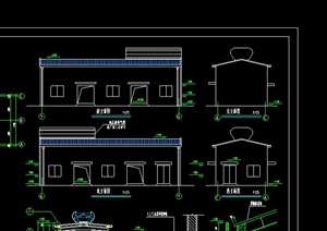 现代某城市厂房车间建筑施工CAD图