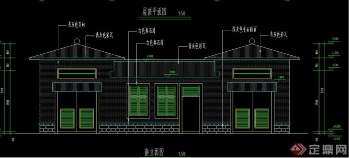 现代某城市工厂配电房建筑设计施工CAD图(1)