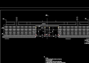 现代某工厂厂房门式架布置设计施工CAD图