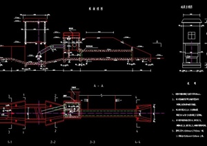 现代某城市信丰排灌站建筑设计CAD施工图