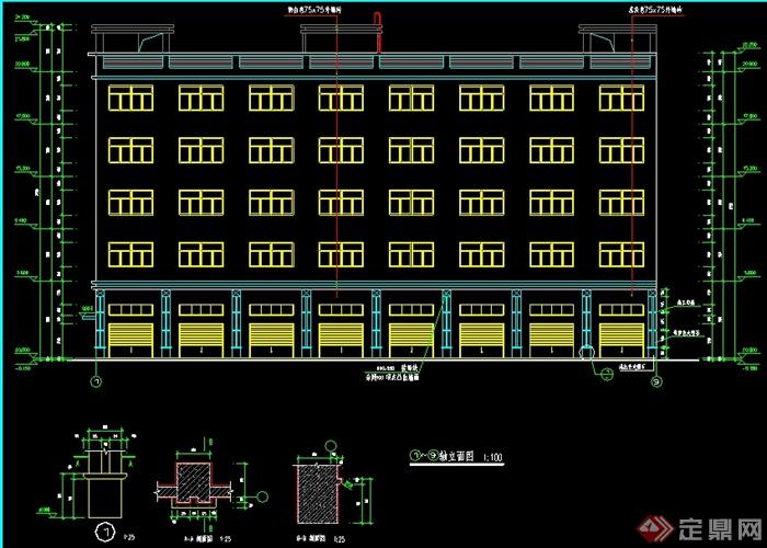 某五层工业厂房建筑设计施工图(1)