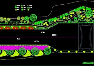 攀枝花某迎宾大道绿化设计施工图