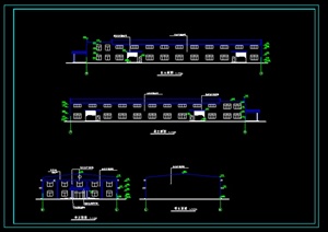 现代单层厂房建筑设计方案图（dwg格式）