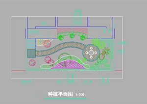 某园林庭院花园扩初图设计CAD图纸