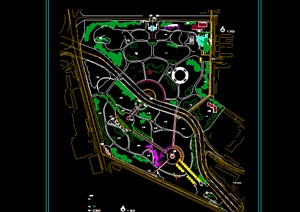 某个大型公园园林景观设计CAD图纸