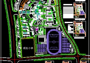 某大学新校区规划设计方案图（含CAD+SU(草图大师)）