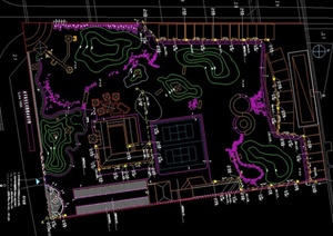 现代某城镇水乡农业生态园规划设计CAD平面图