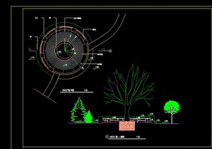 现代某城市小广场景观设计CAD图