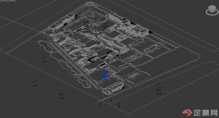 某城区规划设计3DMAX模型(2)