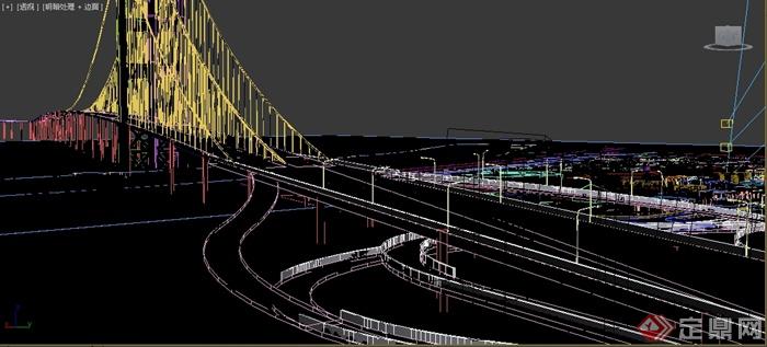 某立交桥以及交通桥梁设计3DMAX模型(3)