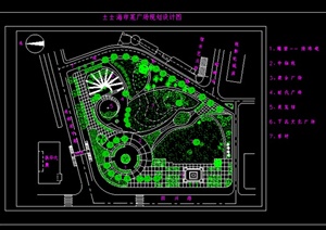 上海市某广场景观规划设计方案图（dwg格式）