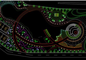 某主题公园景观规划CAD图纸