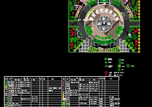 现代广场景观设计CAD平面图