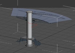 某景观节点亭廊设计3DMAX模型