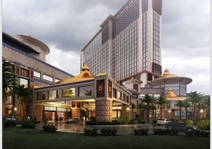 某高档大酒店建筑设计3DMAX模型