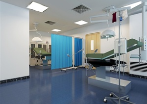 医院手术室、护士站、分娩室设计3DMAX模型