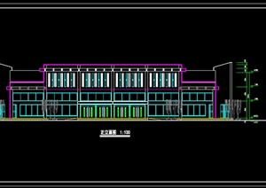 客运站汽车站建筑设计CAD方案