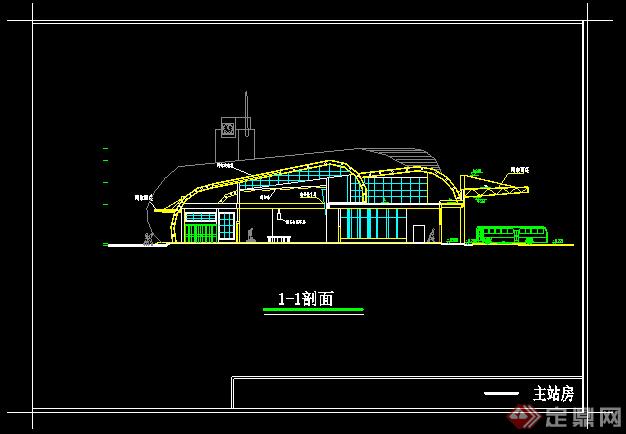 某汽车站建筑设计方案图（dwg格式）(1)