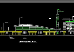 客运站二级汽车站建筑设计CAD方案