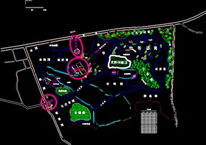 某地观光果园规划设计总平面图（dwg格式）