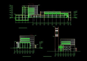 现代谋城市客运站汽车站建筑设计CAD方案图