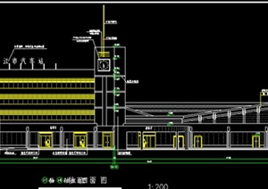 现代客运站汽车站建筑设计方案（dwg格式）