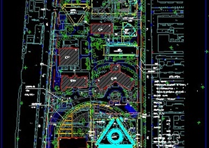 现代某城市医院规划CAD总图