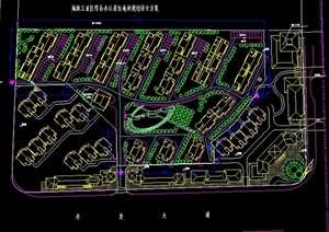 某城市南边工业区综合办公居住地规划设计CAD图