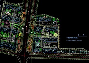 某城市住宅小区规划设计总图CAD格式
