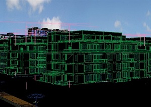 现代某小高层住宅区建筑设计3DMAX模型